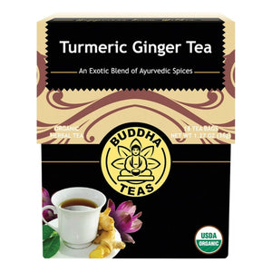 Buddha Teas Organic Turmeric Ginger Tea 18 Tea Bags