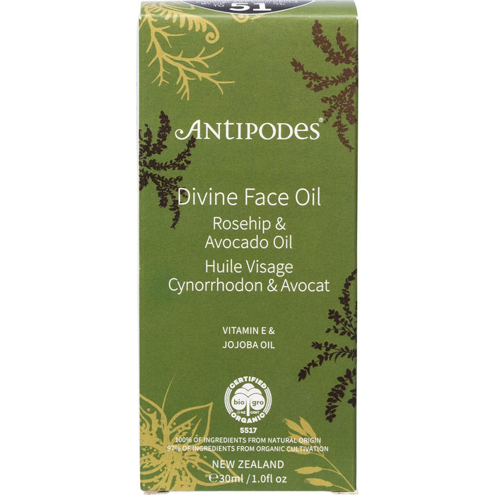 Antipodes Divine Face Oil with Rosehip & Avocado Oil 30ml