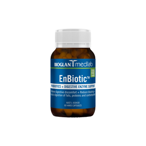 Bioglan Medlab EnBiotic Probiotics + Digestive Enzyme Support 60 Capsules