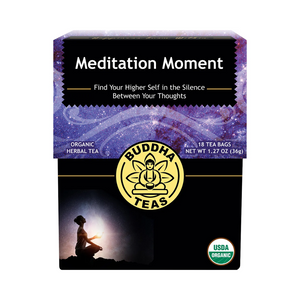 Buddha Teas Organic Herbal Tea Bags Meditation Moment 18 Pack