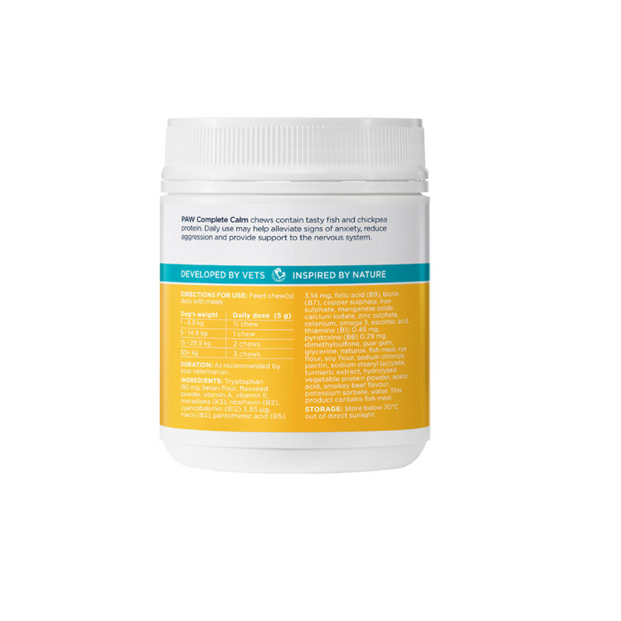 PAW By Blackmores Complete Calm (For Dogs approx 60 Chews) 300g