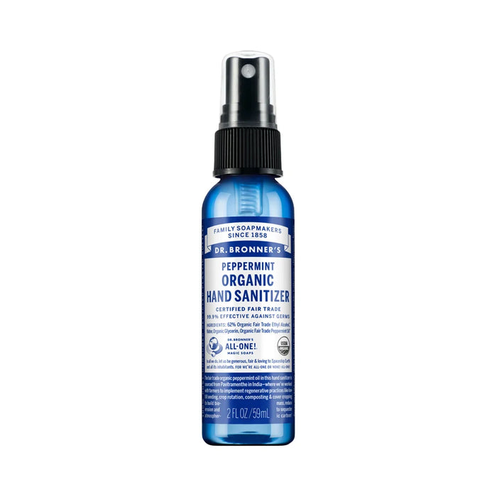 Dr Bronner's Organic Hand Sanitizer Peppermint 59ml