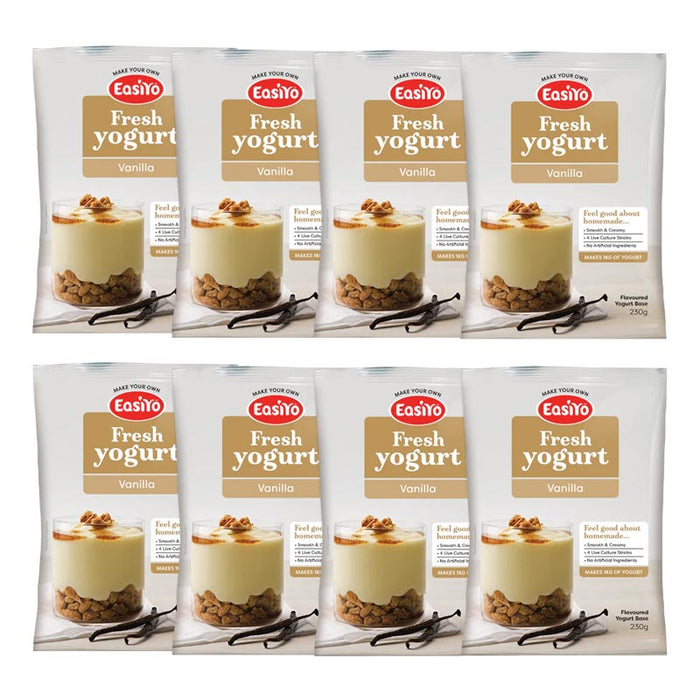 EasiYo Everyday Range Vanilla Yoghurt Base 230g Carton of 8