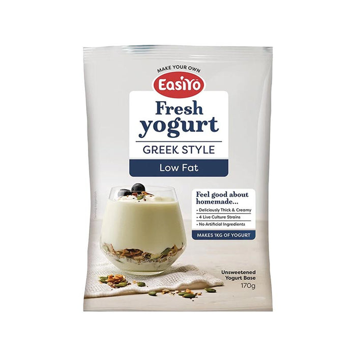 EasiYo Wellbeing Range Greek Style Low Fat Yoghurt Base 170g Carton of 8