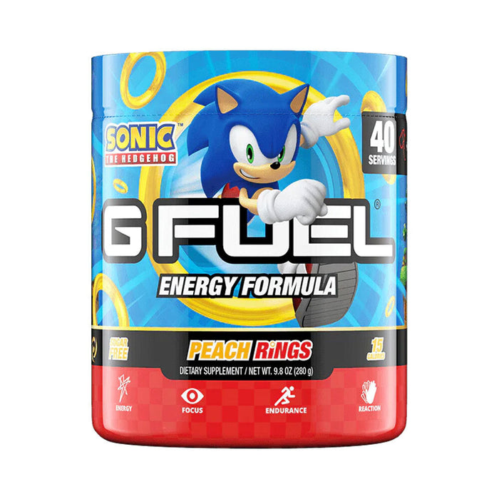 G Fuel Energy Formula The Official Drink of Esports® Peach Rings 40 Servings 280g