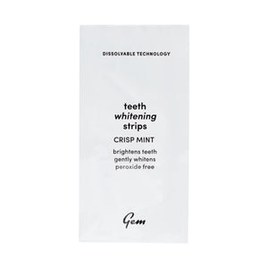 Gem Dissolvable Whitening Strips Crisp Mint 28 Pieces