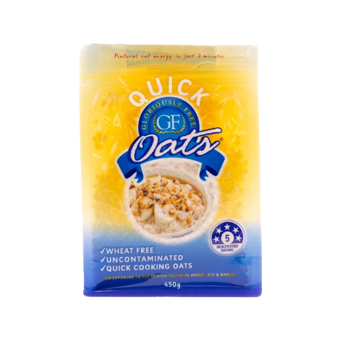 GF Oats Quick Steamed Rolled Oats 450g