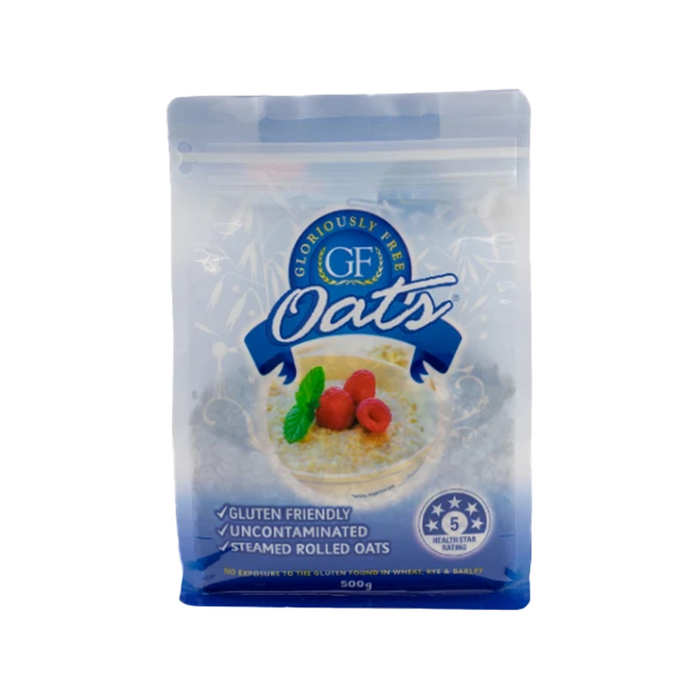 GF Oats Traditional Steamed Rolled Oats 500g