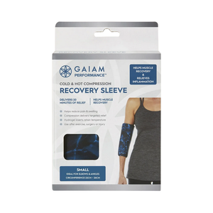 Gaiam Cold & Hot Compression Recovery Sleeve Small