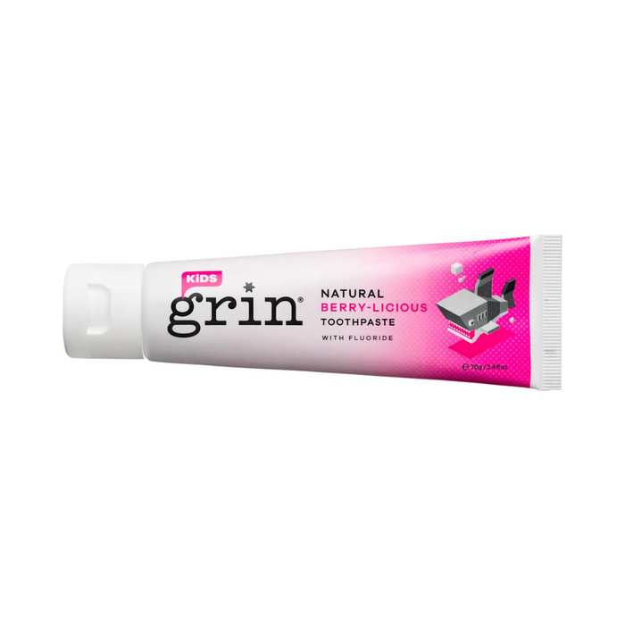 Grin Toothpaste Kids Berry-Licious with Fluoride 70g