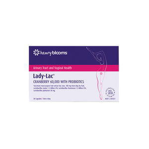 Henry Blooms Lady-Lac Cranberry 60000 with Probiotics 30 Capsules