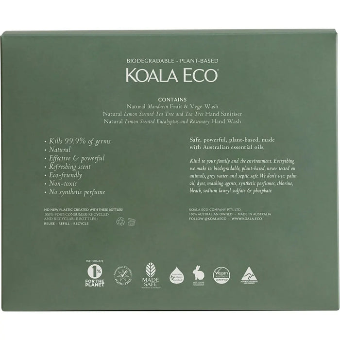 Koala Eco Hand Wash Laundry Wash & Dish Soap Gift Pack 3 x 500ml