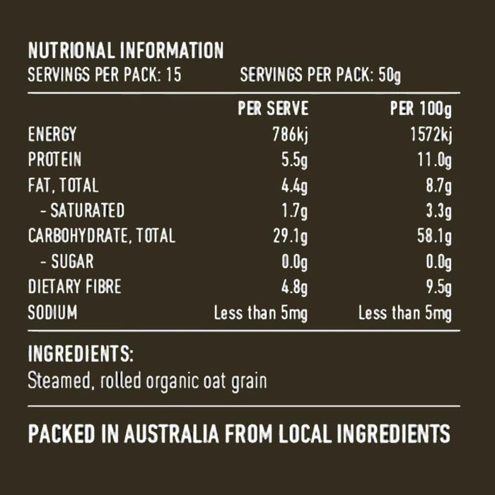 Lotus Organic Traditional Rolled Oats Creamy Style