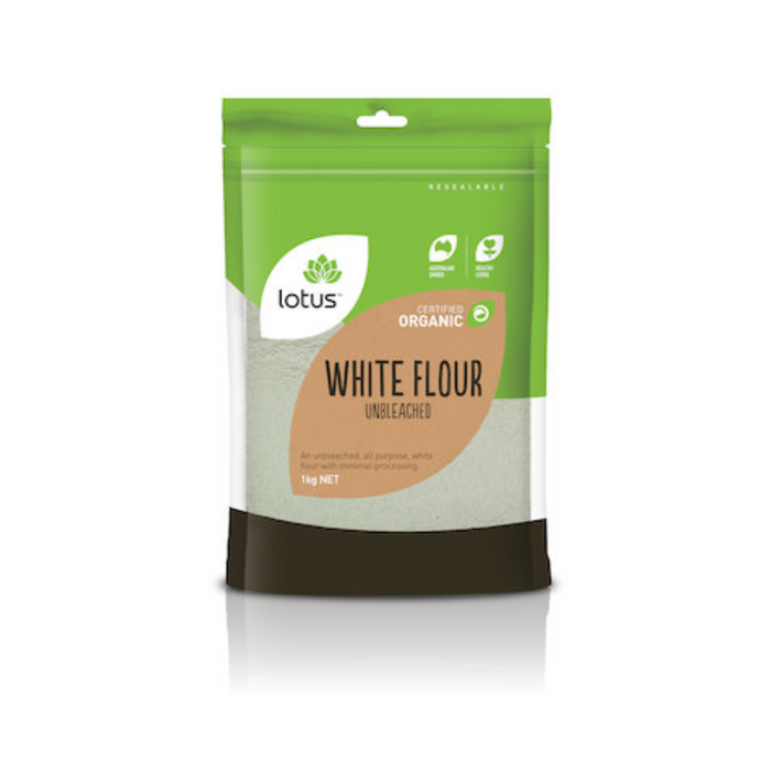 Lotus Organic White Flour Unbleached 1kg