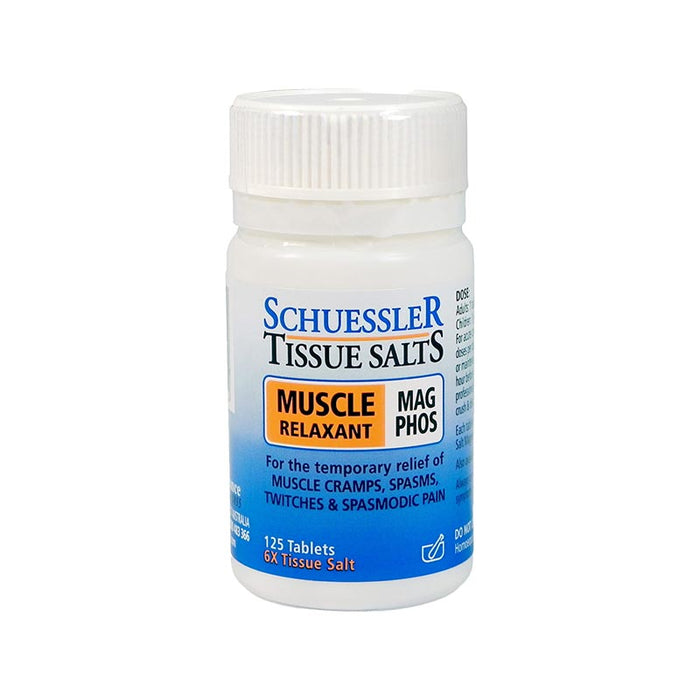 Schuessler Tissue Salts Mag Phos Muscle Relaxant 125 Tablets