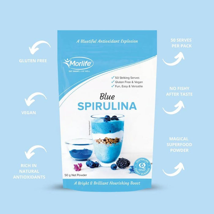 Morlife Blue Spirulina Powder 50g