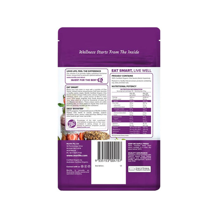 Morlife Chia Seeds Certified Organic