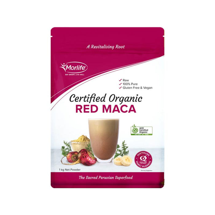 Morlife Red Maca Powder Certified Organic