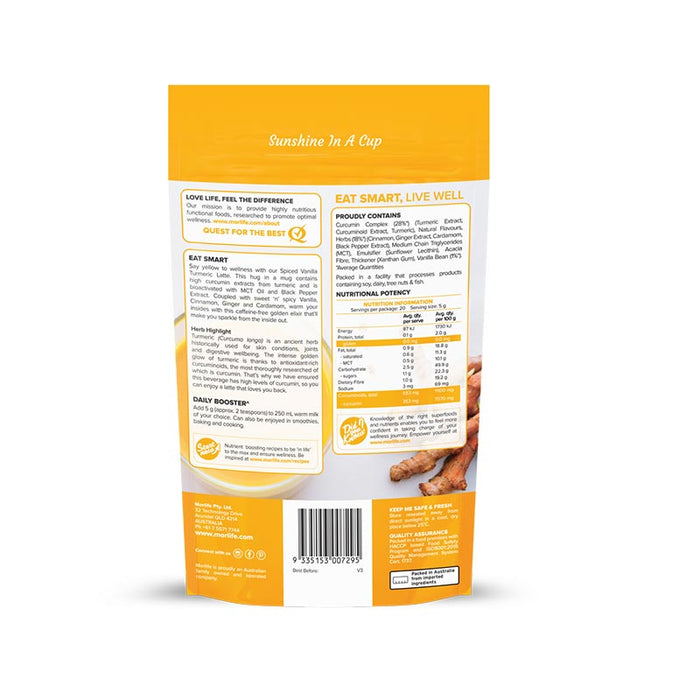 Morlife Spiced Vanilla Turmeric Latte 100g