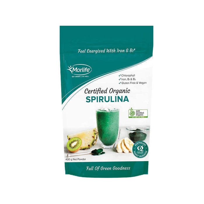 Morlife Spirulina Powder Certified Organic
