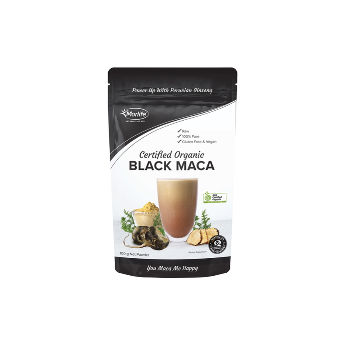 Morlife Organic Black Maca Powder 100g