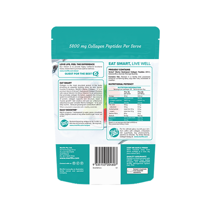 Morlife Marine Collagen + C 200g