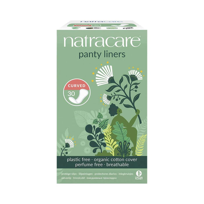Natracare Panty Liners Curved 30 Pack