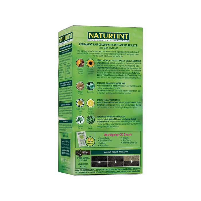 NaturTint 5N Light Chestnut Brown 155ml