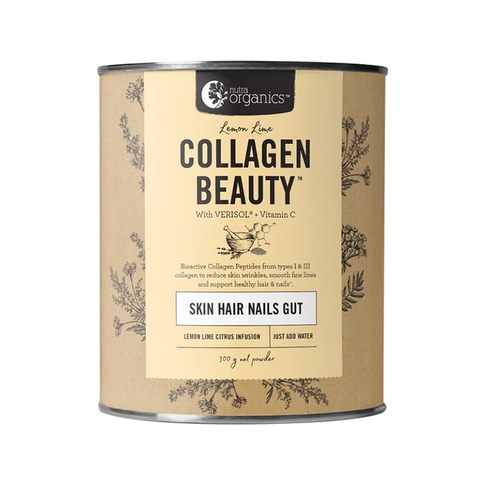 Nutra Organics Collagen Beauty Lemon Lime 300g