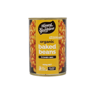Honest to Goodness Organic Baked Beans in Tomato Sauce 400g