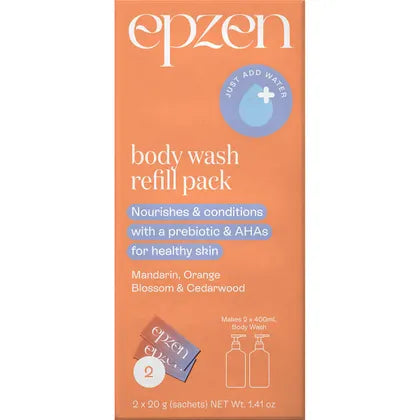 Epzen Body Wash Refill Pack Mandarin Orange Blossom & Cedarwood 2 pack