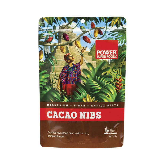 Power Super Foods Raw Cacao Nibs Origin 125g