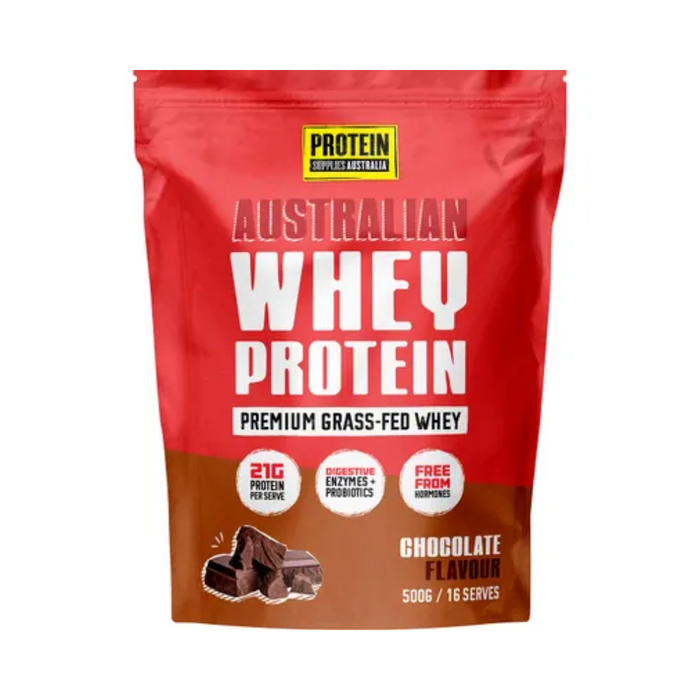 Protein Supplies Australia Australian Whey Protein Chocolate 500g