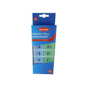 Surgical Basics Weekly Pill Organiser (2 per day AM/PM) – Small