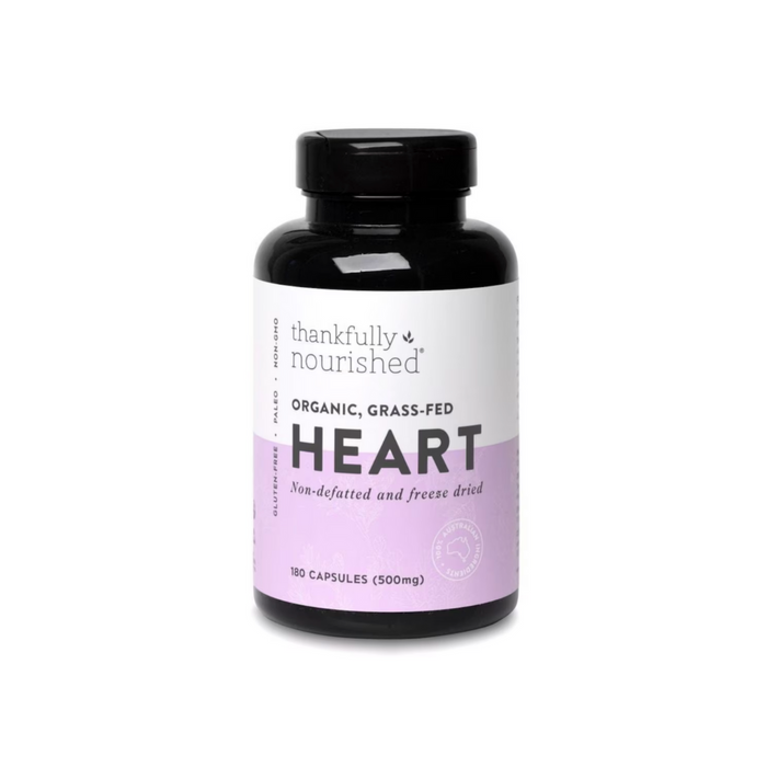 Thankfully Nourished Organic Heart 180 Capsules