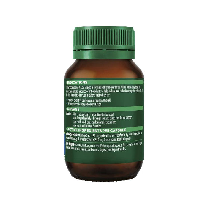 Thompson's One-a-day Ginkgo Biloba 6000mg 60 Capsules