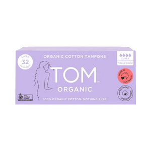 Tom Organic Cotton Tampons Super 32 Pack