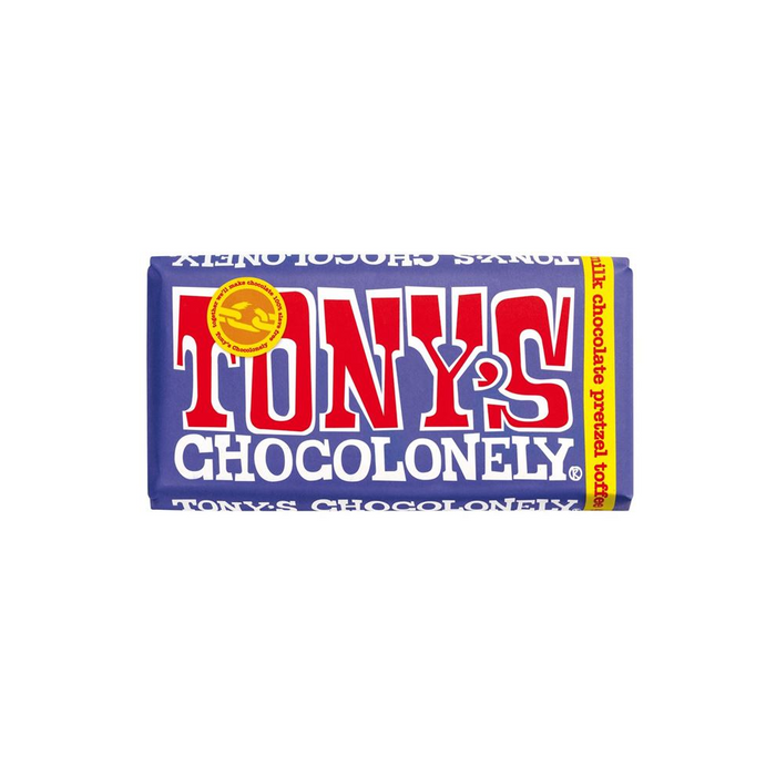 Tony's Chocolonely Dark Milk Pretzel Toffee 180g