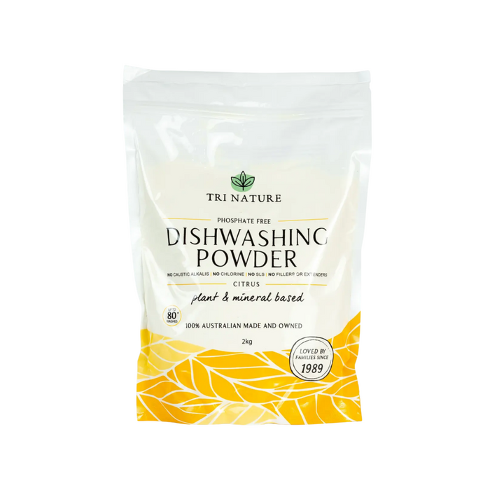 Tri Nature Citrus Dishwashing Powder Soft Pack 2kg