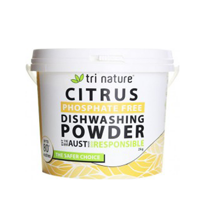 Tri Nature Citrus Dishwashing Powder Bucket 2kg