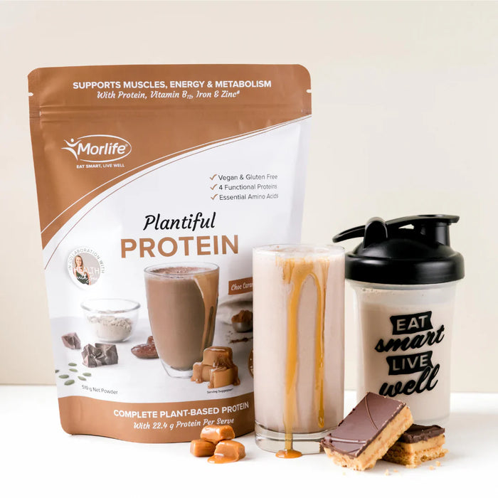 Morlife Plantiful Protein Choc Caramel Swirl 440g