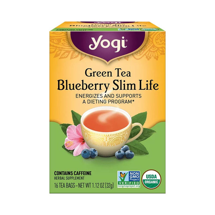 Yogi Tea Herbal Tea Bags Blueberry Slim Life 16 Tea Bags