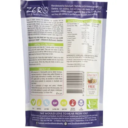 Zero Slim & Healthy Certified Organic Konjac Noodles Style 400g