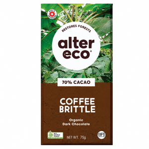 Alter Eco Chocolate Bar Coffee Brittle 70% 75g