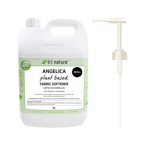 Tri Nature Angelica Fabric Softener Lotus & Camellia Bulk with pump 5L