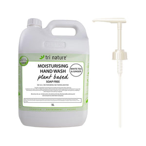 Tri Nature Moisturising Hand Wash White Tea & Ginger Bulk with pump 5L