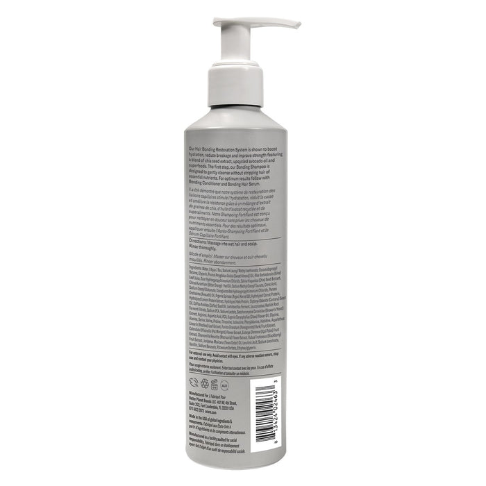 Acure Bonding Shampoo 250ml back label