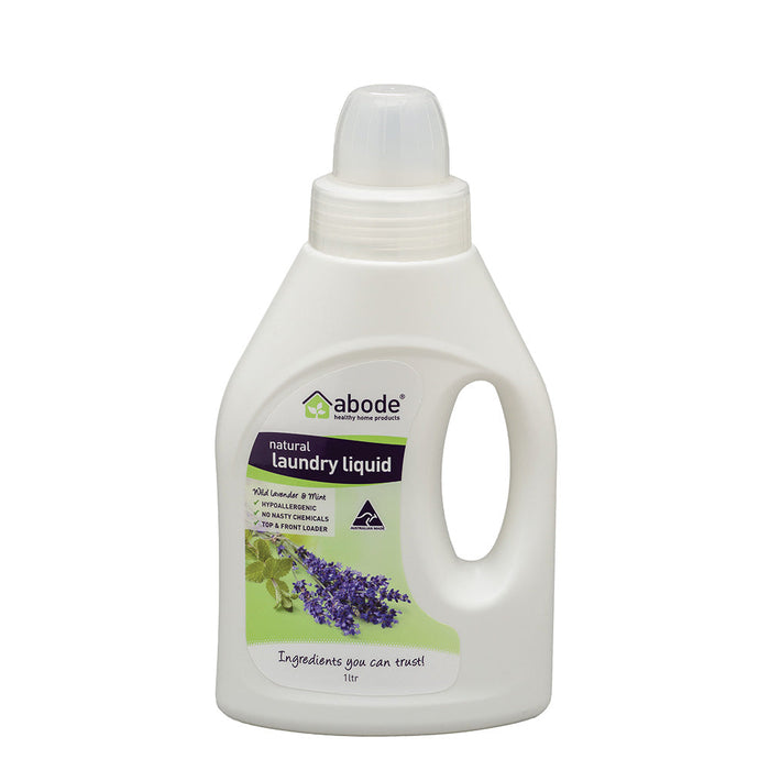 Abode Laundry Liquid (Front & Top Loader) Wild Lavender & Mint 1L product image