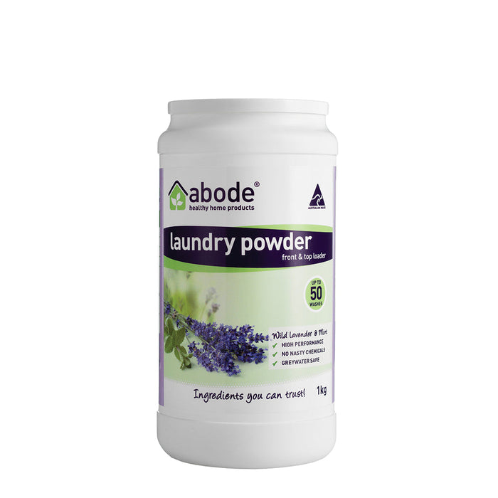 Abode Laundry Powder (Front & Top Loader) Wild Lavender & Mint 1kg product image