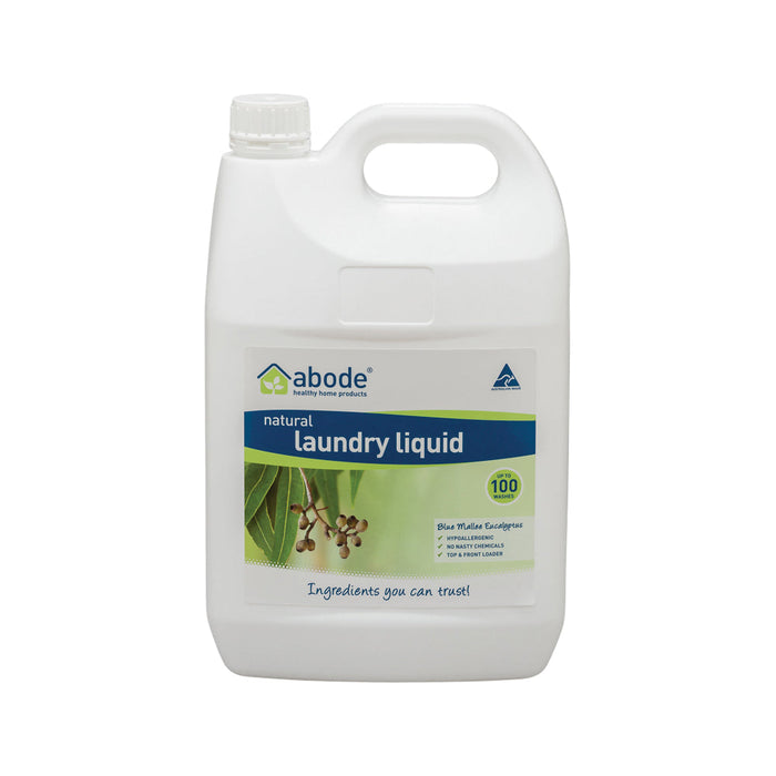 Abode Laundry Liquid (Front & Top Loader) Blue Mallee Eucalyptus 4L product image